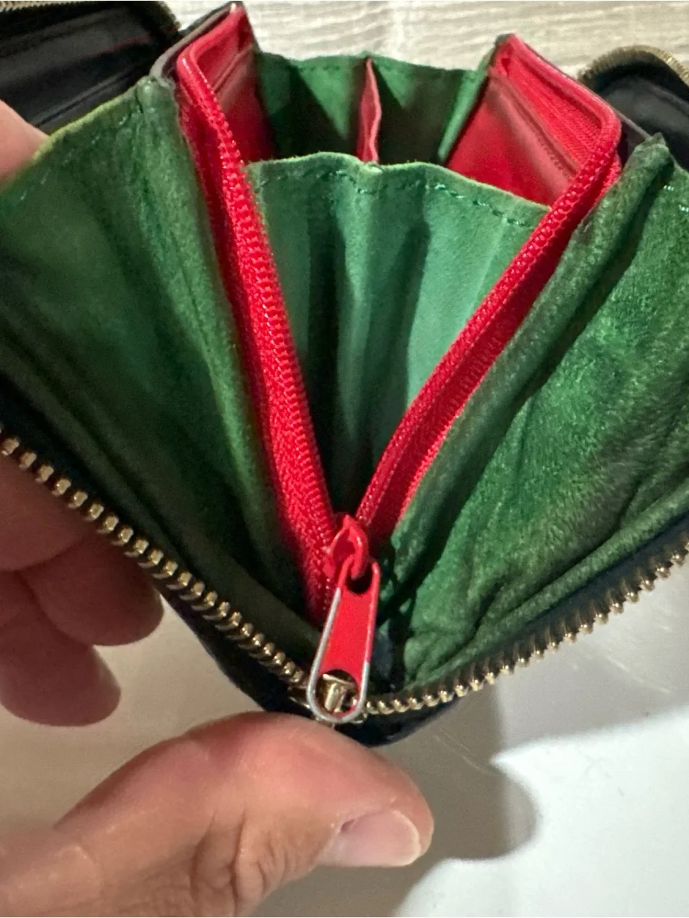 Dooney & Bourke Black Leather Logo Patch Wallet